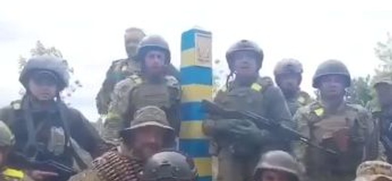 Słup graniczny znowu stoi. "Batalion Obrony Terytorialnej doszedł do granicy z Rosją"