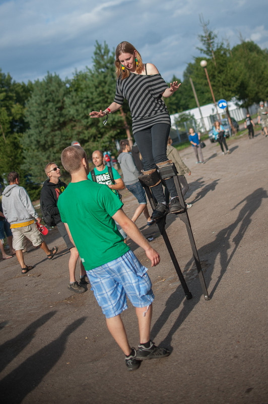 Publiczność ostatniego dnia Ostróda Reggae Festival 2014