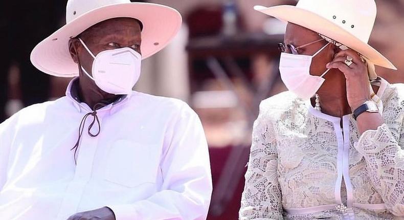 President Yoweri Museveni and his wife Janet