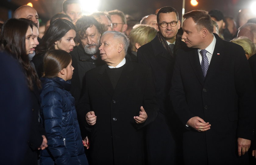 Rodzina Kaczyńskich w komplecie. Był też pasierb Marty