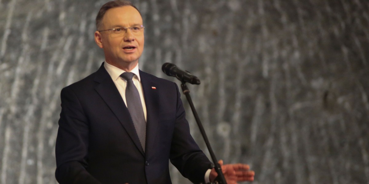 Prezydent Andrzej Duda w Wieliczce na spotkaniu z  NSZZ Solidarność