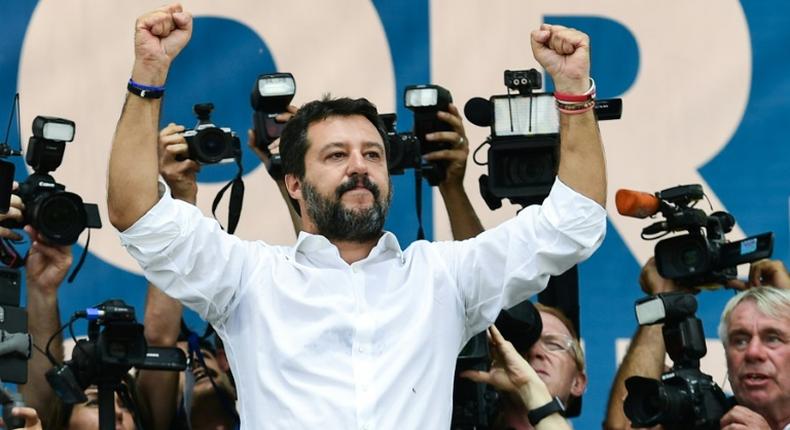 Recent polls put Matteo Salvini's party well ahead of Five Star and the Democratic Party