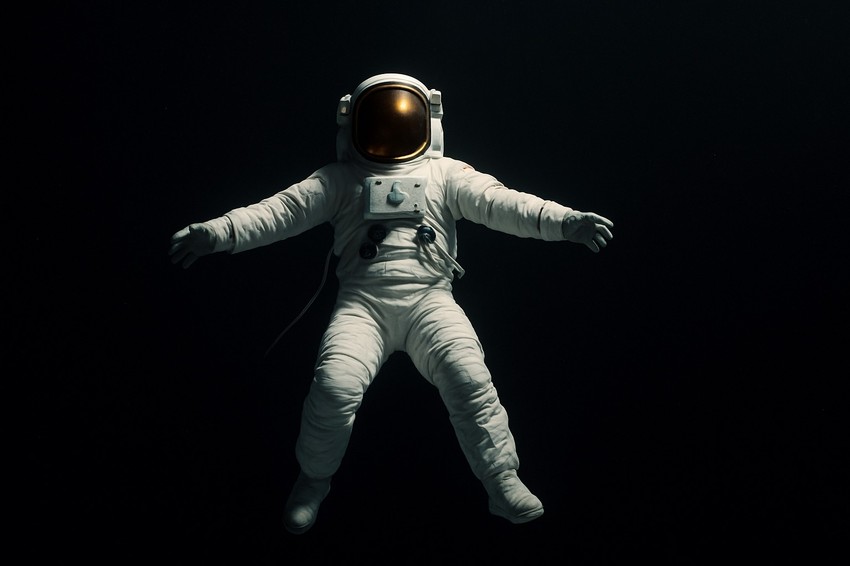 Ilustracija, astronaut u svemiru