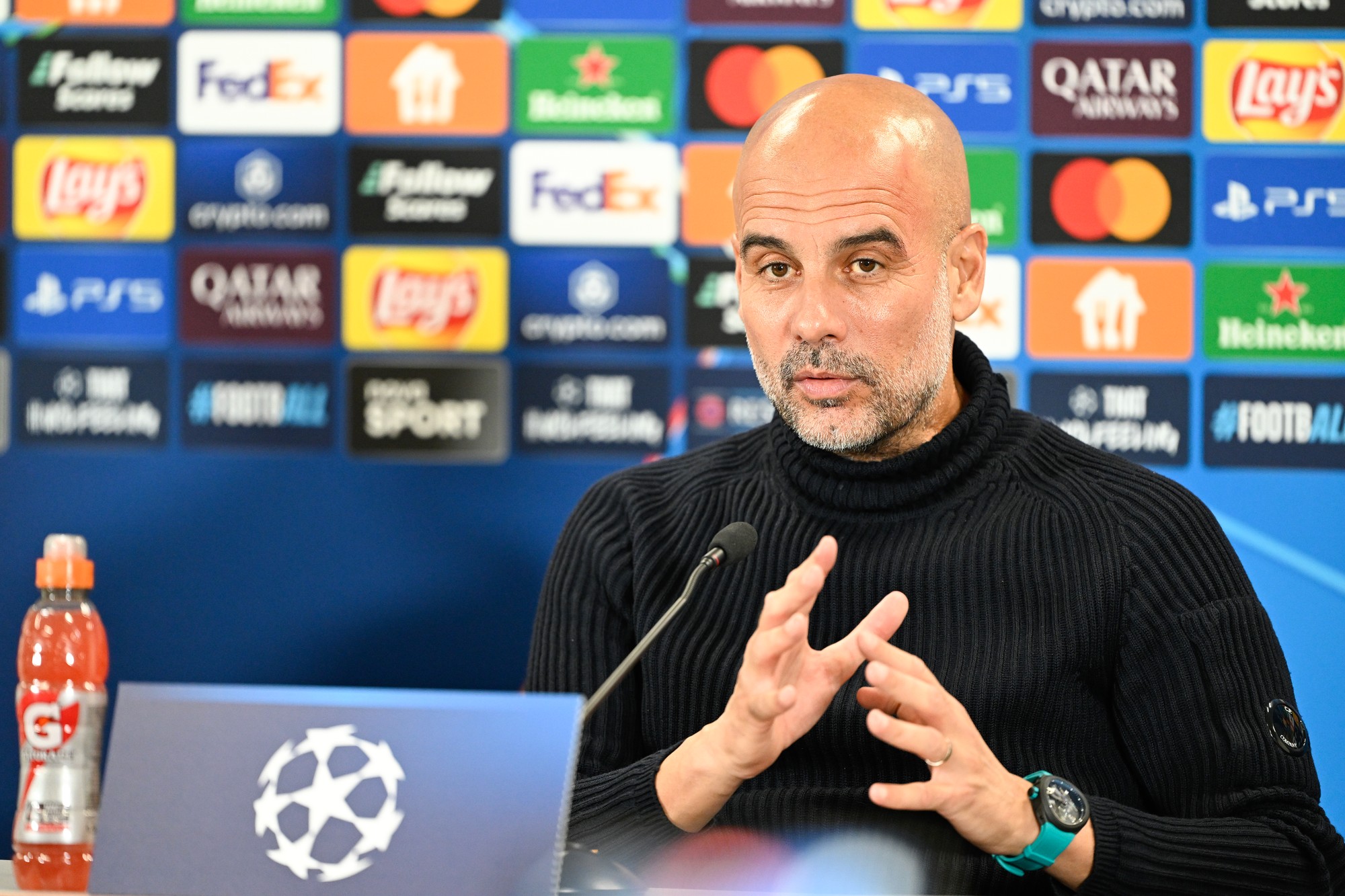 Španielsky tréner Manchesteru City Pep Guardiola.