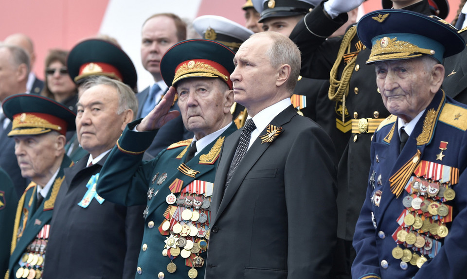 Władimir Putin podczas Obchodów Dnia Zwycięstwa w Moskwie