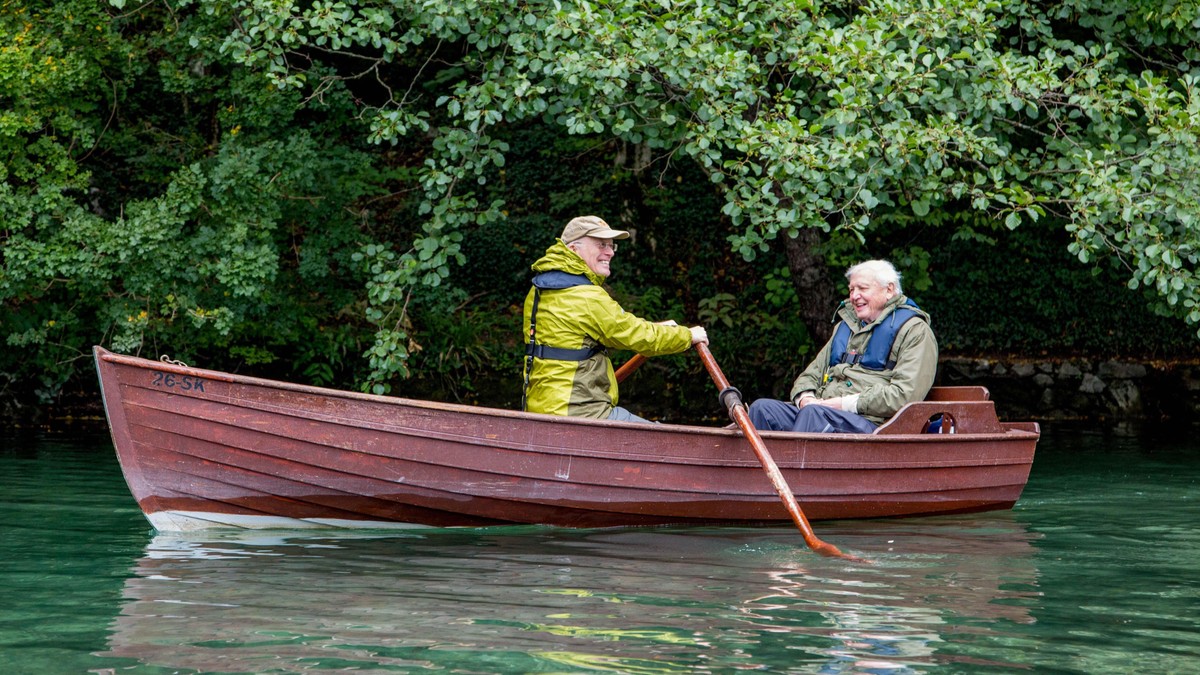 Dejvid Atenboro (desno) i Majk Ganton (levo) u Hrvatskoj tokom snimanja serije ’Zelena planeta’ | Foto: Paul Williams/BBC Studios