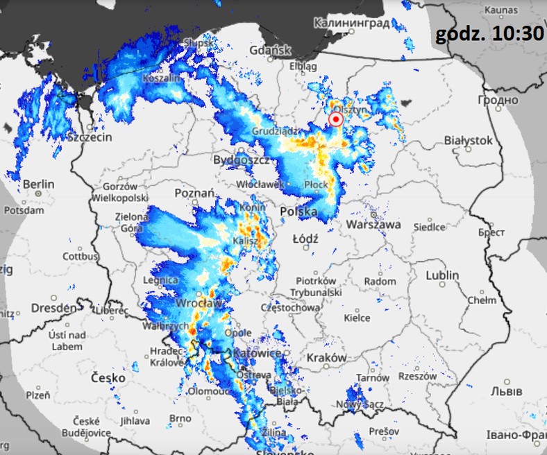 Burze utrzymują się w Polsce