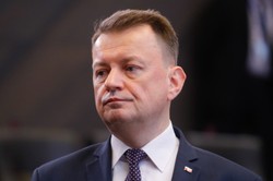 Minister Błaszczak w siedzibie NATO: Przedstawiłem projekt misji pokojowej na Ukrainie