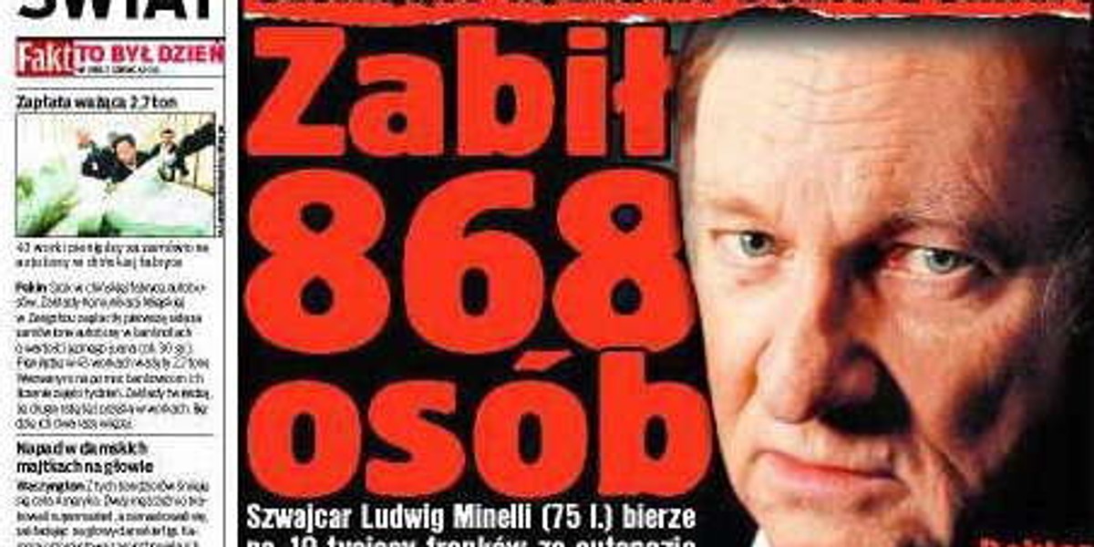 Uśmierciłem 868 osób