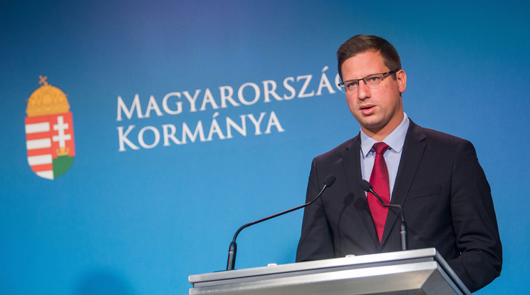 Gulyás Gergely Miniszterelnökséget vezető miniszter / Fotó: MTI/Balogh Zoltán