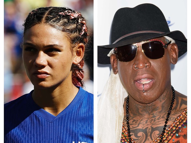 Triniti Rodman i Denis rodman