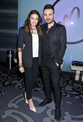 Mateusz Ziółko z partnerką na gali Fryderyków 2014