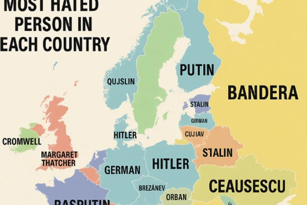 SRBI I HRVATI imaju istu NAJOMRAŽENIJU OSOBU u istoriji: Nova karta Evrope ZAPALILA BALKAN, evo čije ime je veštačka inteligencija stavila preko naših teritorija