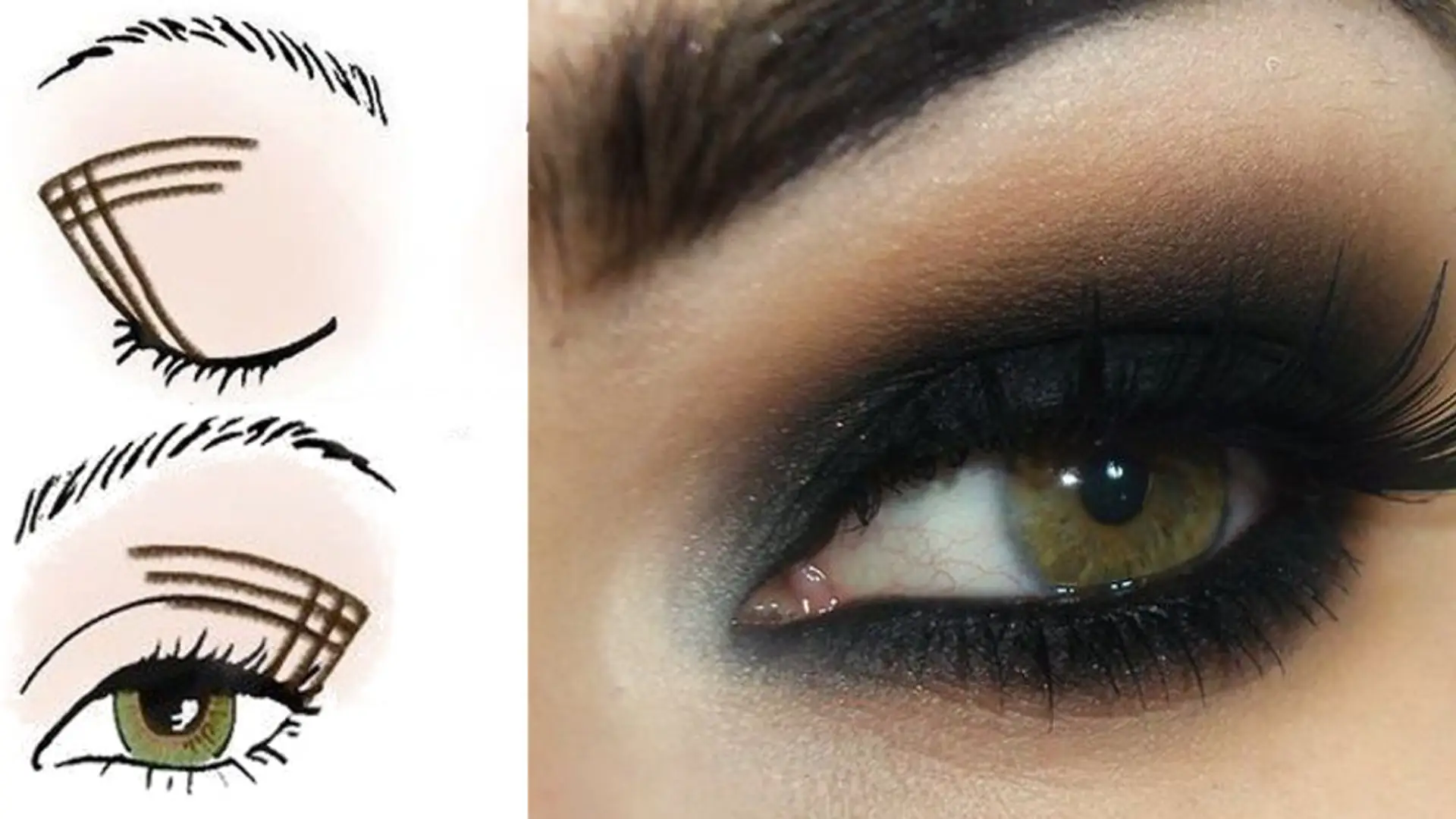 Zawsze perfekcyjne smokey eyes dzięki łatwemu trikowi z krzyżykiem # (krok po kroku)