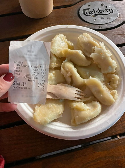 Pierogi kupimy w cenie 31 zł