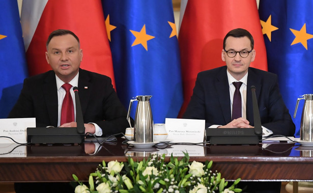 Prezydent Andrzej Duda i premier Mateusz Morawiecki