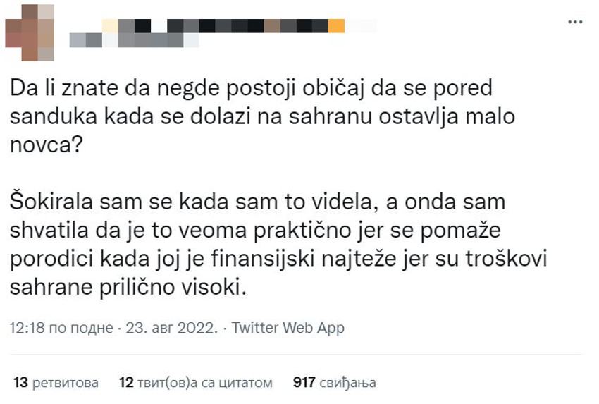 Običaj na sahrani