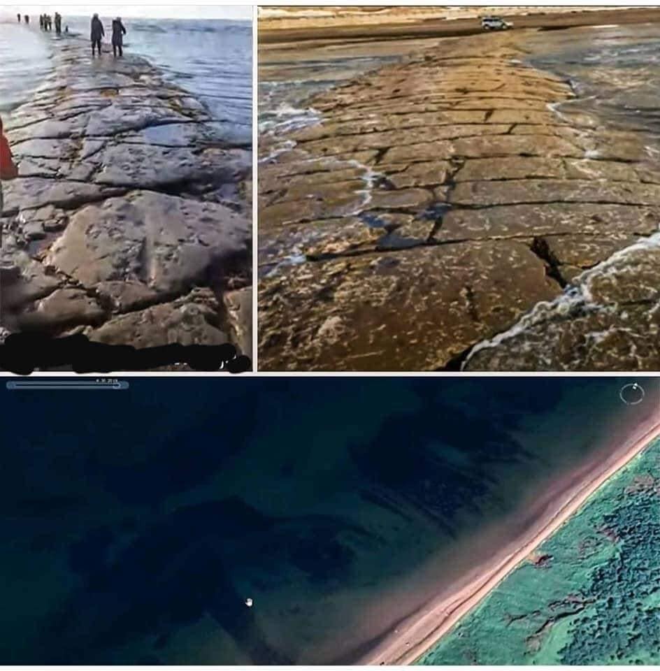 Z Tichého oceána sa vynorila záhadná cesta.