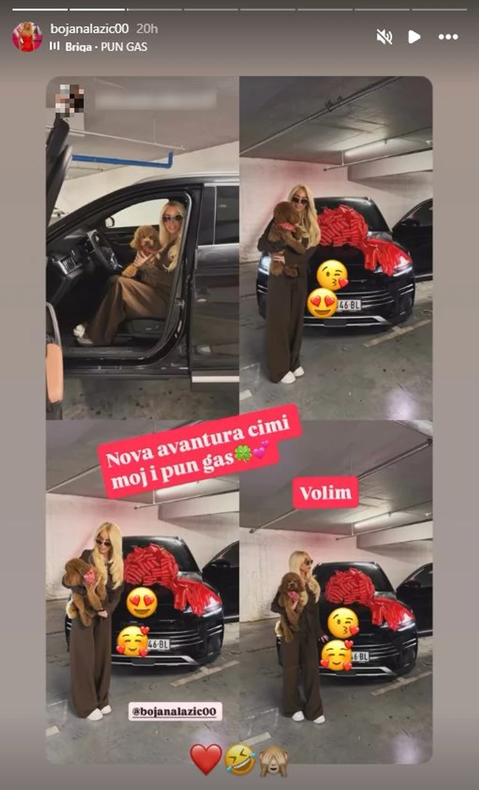 Bojana Lazić, auto