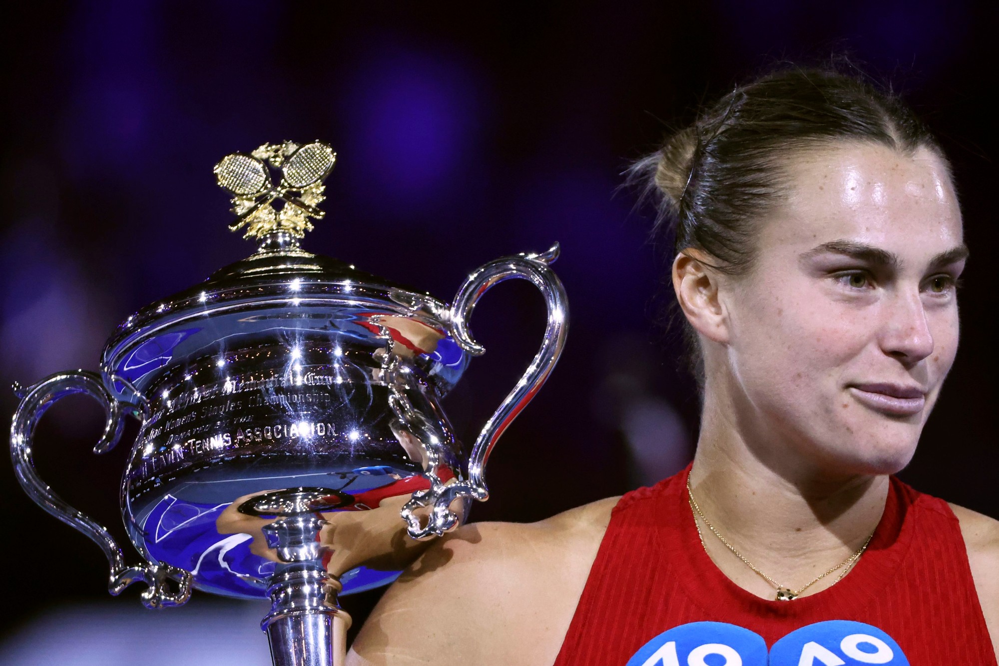 Bieloruská tenistka Arina Sobolenková triumfovala vo finále ženskej dvojhry na grandslamovom turnaji Asutralian Open.