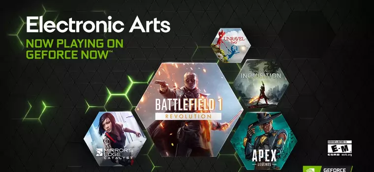 GeForce Now z grami Electronic Arts. Zagramy m.in. w Battlefield 1