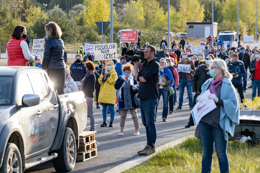 Protest w Lubieszynie