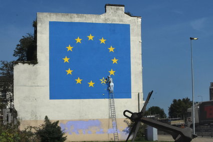 Słynny mural Banksy'ego wart prawie 5 mln zł zniszczony