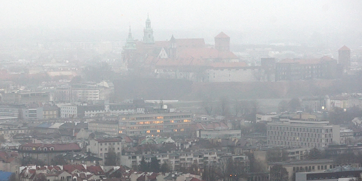 Tak wygląda Kraków podczas smogu