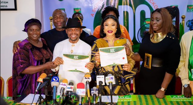 ADC officially unveils Tonto Dikeh as its Rivers Deputy Guber candidate