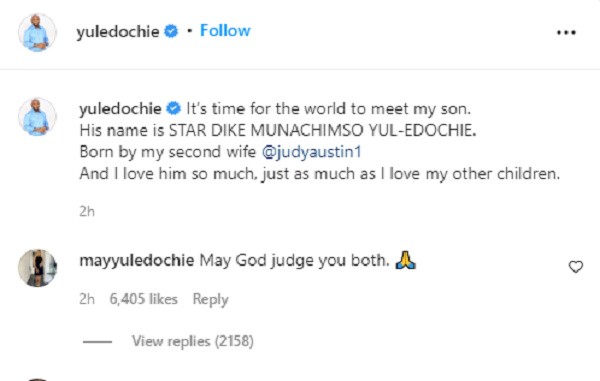 Yul's post with his wife's comment