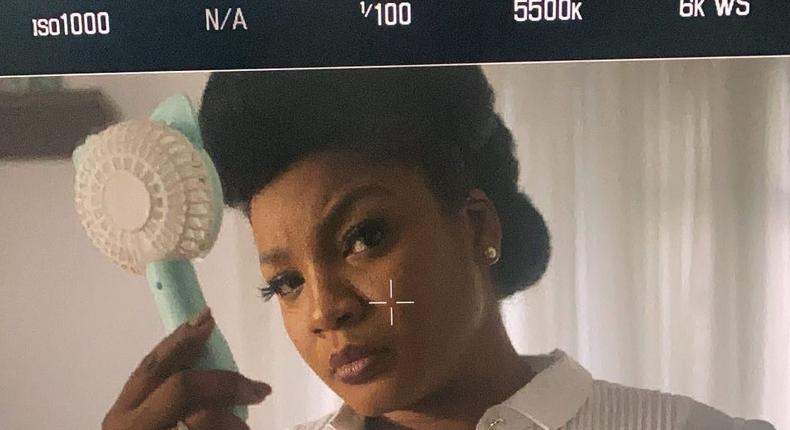 Omotola Jalade-Ekeinde in 'Lockdown' movie [Instagram/@sneezemankind]