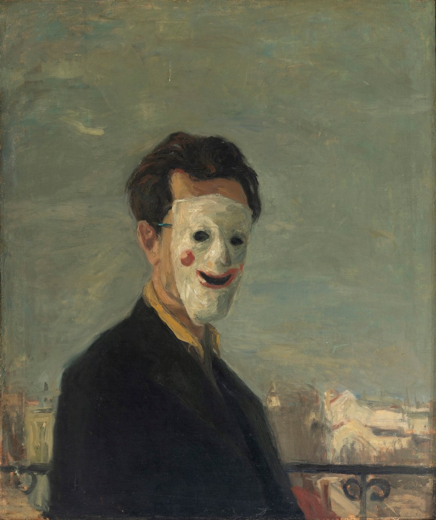 MIODRAG MIĆA POPOVIĆ, Autoportret sa maskom, 1947