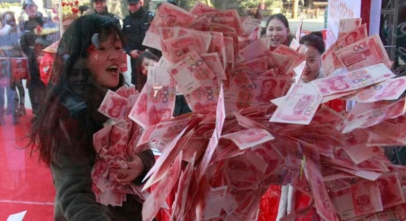 China cash grab