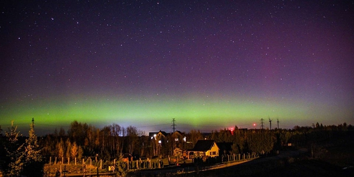 Zorza polarna rozświetliła niebo nad całą Polską.