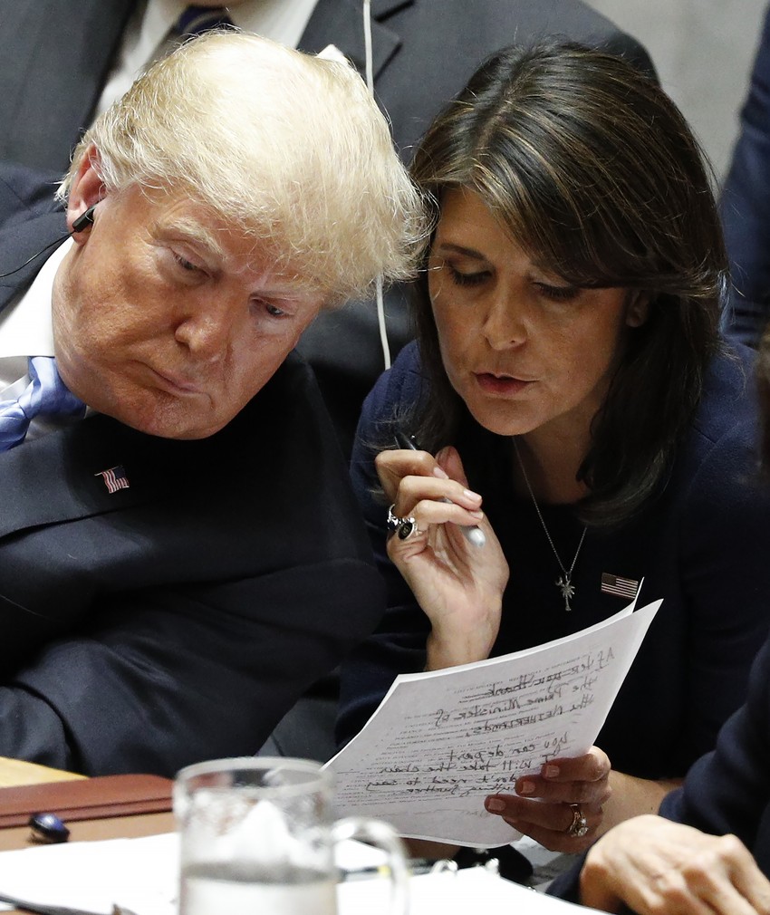 Donald Tramp i Niki Hejli na Generalnoj skupštini UN