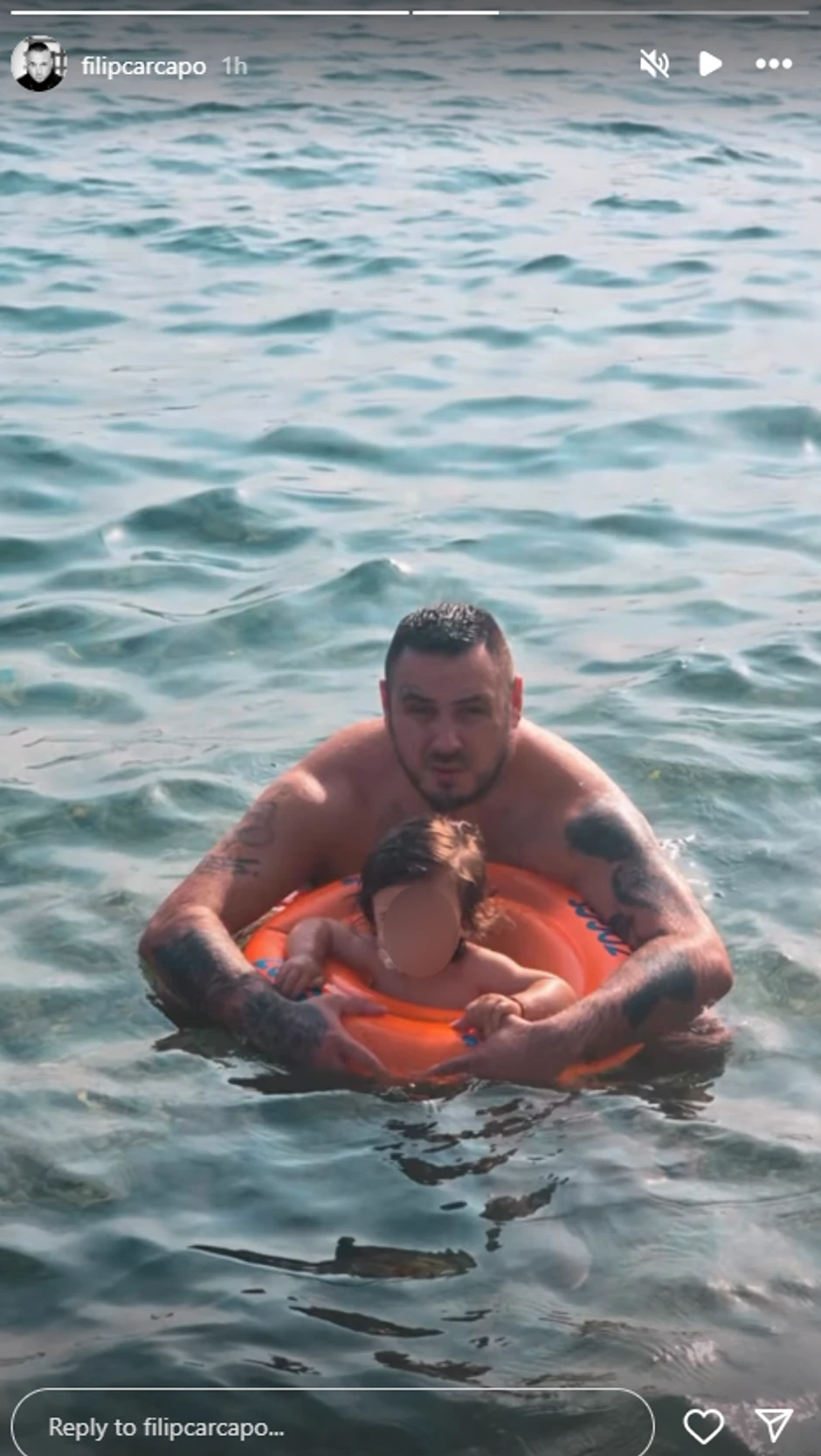 Filip Car sa ćerkom Leonom