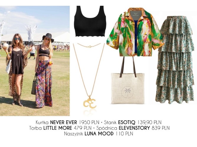 STYLIZACJE na lato inspirowane zestawami z festiwali muzycznych