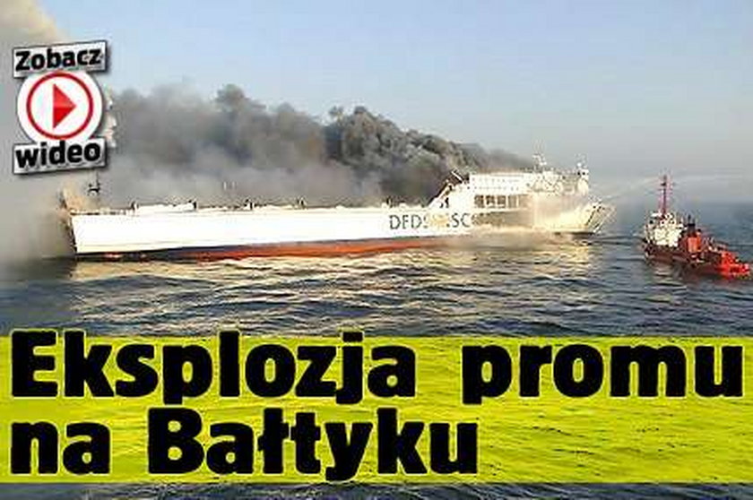Eksplozja promu na Bałtyku. WIDEO