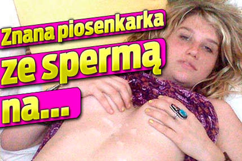 Znana piosenkarka ze spermą na ...