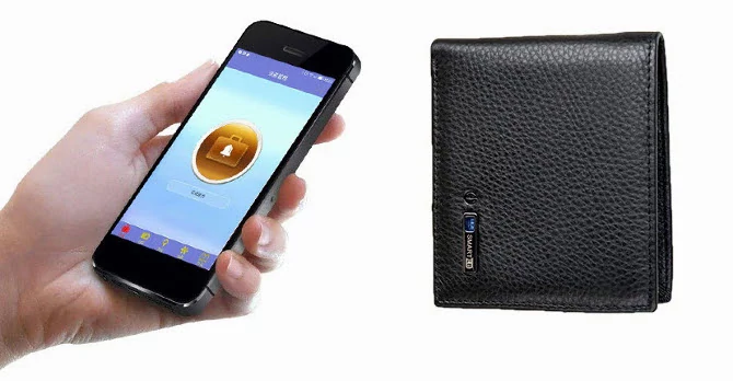 SMARTLB Male Bluetooth Anti Lost / Theft Selfie Smart Wallet