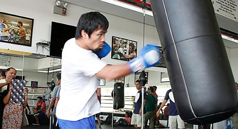 Philippine boxing legend Manny Pacquaio said he is finally able to start training in earnest to face World Boxing Organization welterweight champion Jessie Vargas in Las Vegas