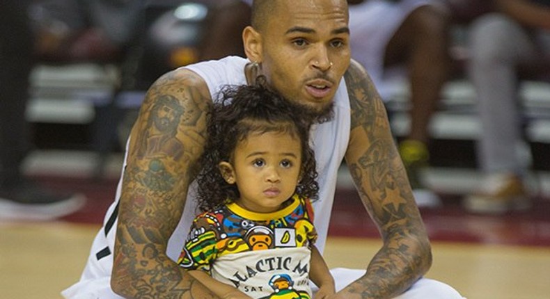 Chris Brown and daughter, Royalty