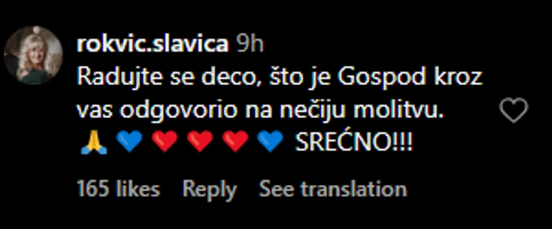 Komentar Slavice Rokvić