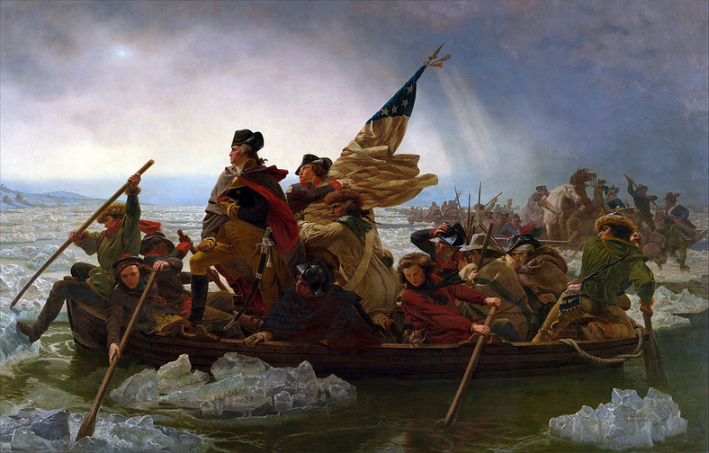 Washington forsuje rzekę Delaware, obraz Emanuela Leutze