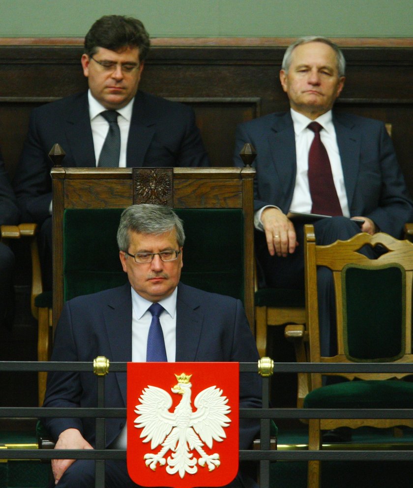 Prezydent Bronisław Komorowski, Jaromir Sokołowski i gen Stanisław Koziej