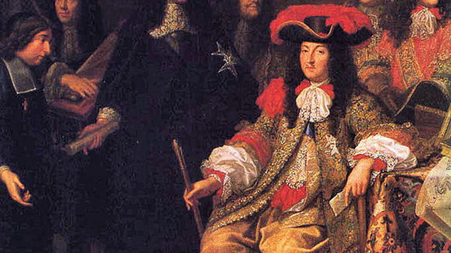 Portret Ludwika XIV i Colberta pędzla Charlesa le Brun - domena publiczna 