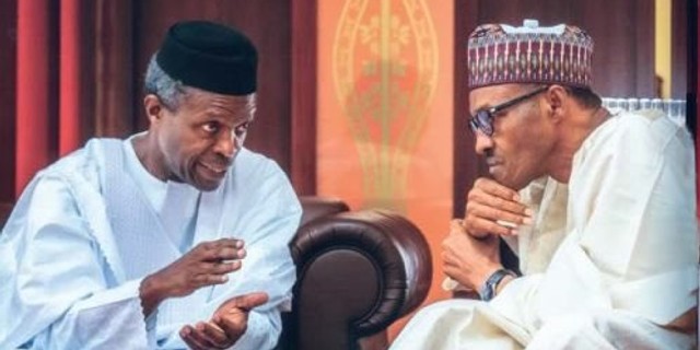 Vice President Yemi Osinbajo and President Muhammadu Buhari (Presidency)