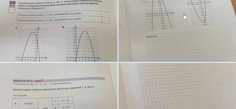 Arkusze z matematyki ujawnione na Twitterze 2 godziny przed CKE. Odpowiedzi i rozwiązania zadań [Matura 2024 r.]