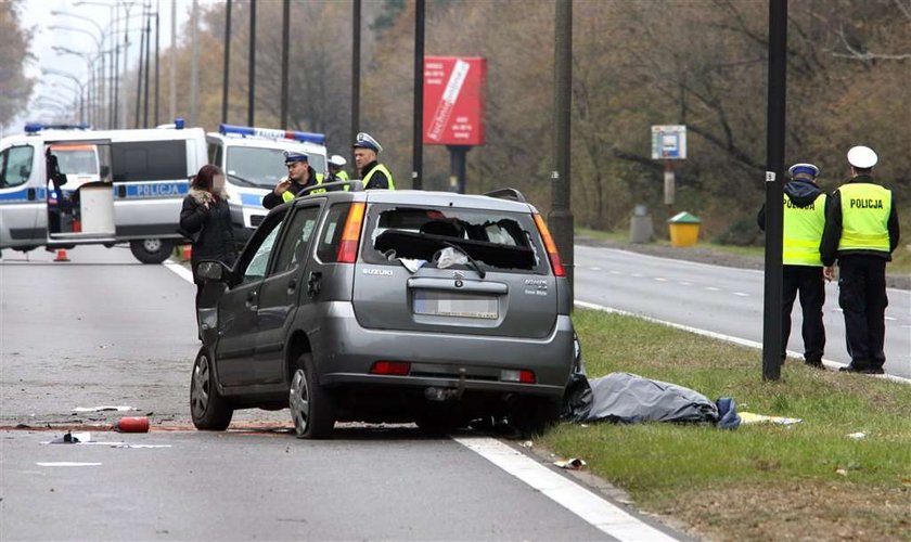 Warszawa, wypadek, ul Czecha, karambol, śmierć