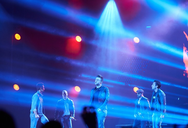 Backstreet Boys podczas koncertu w gdańskiej Ergo Arenie